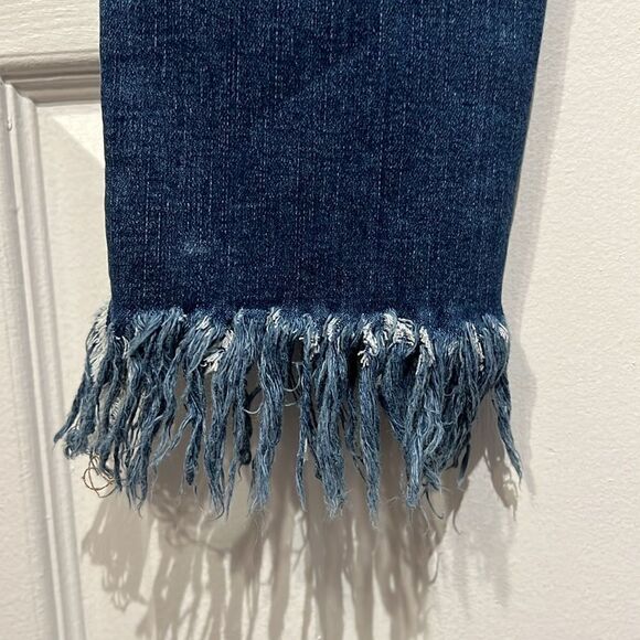 Free People Great‎ Heights Frayed Skinny Jeans Size 26 - Picture 9 of 12